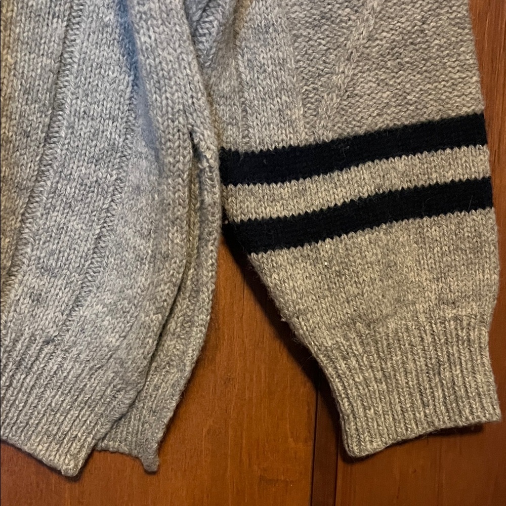 United Colors Of Benetton Gray Nautical Turtleneck Sweater - Picture 6 of 6